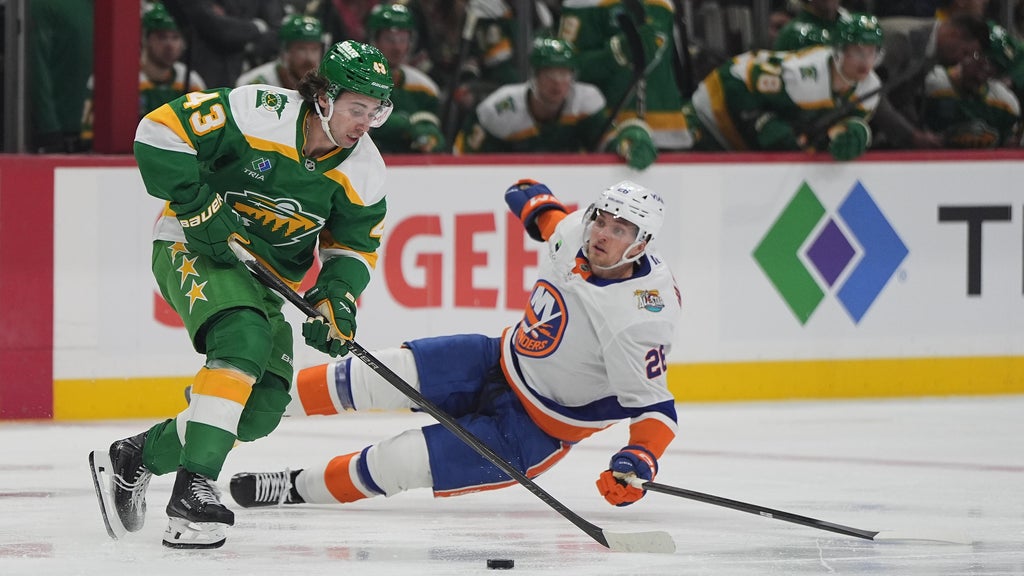 Schaefer scores his 2nd goal of the game in OT to lift Islanders past Wild, 4-3 — Plymouth Sports news